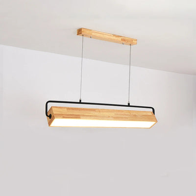 Modern Nordic Wood Pendant Lights - LED Hanging Lamps for Dining, Living Room, Kitchen