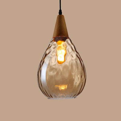 Modern Watermark Single Head Pendant Light for Bedroom, Restaurant, Living Room, Kitchen, Cafe, Hotel, and Office