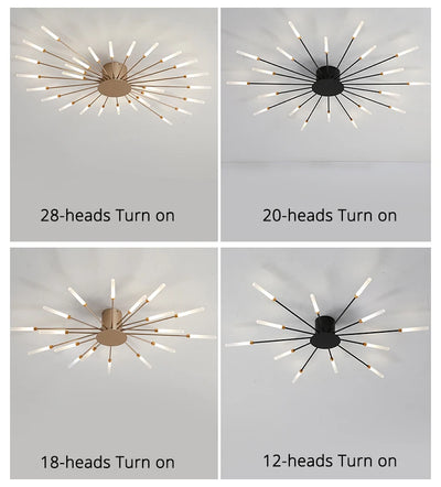 QIYIMEI Modern LED Ceiling Light for Bedroom, Hall, and Living Room