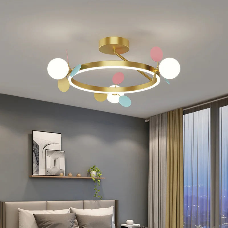 New Golden Bedroom Chandelier