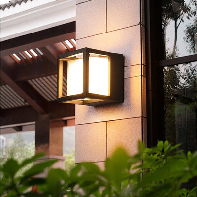 LED Outdoor Waterproof Wall Lamp with Radar Motion Sensor - Modern Porch Light for Garden Outdoor Lighting