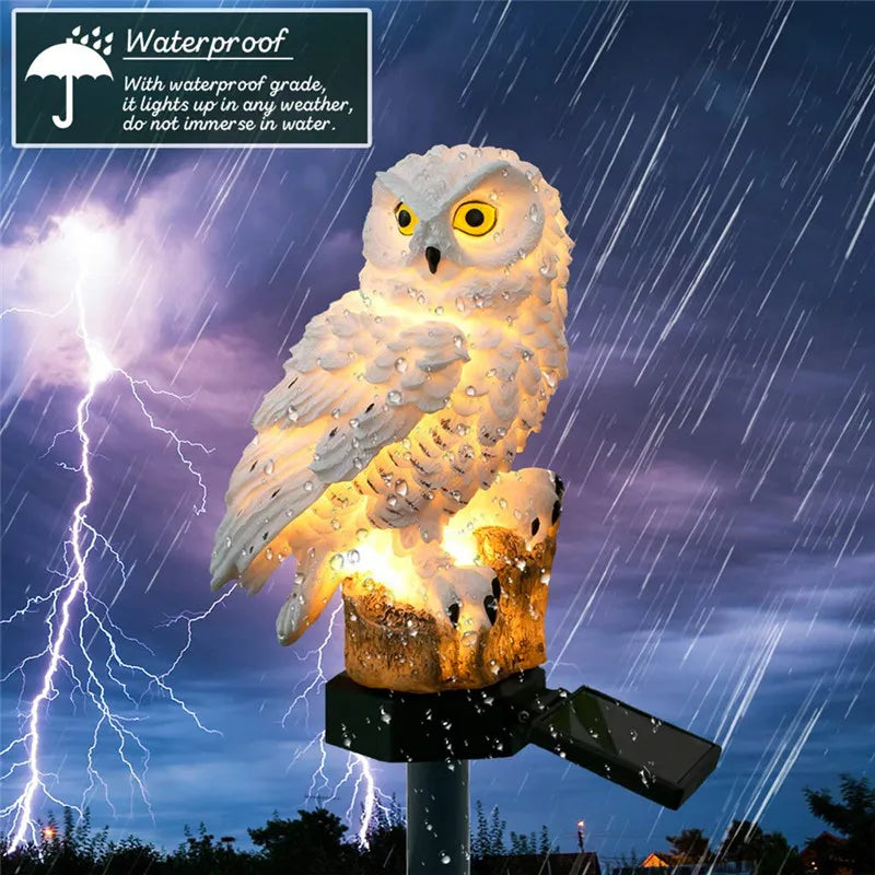 Solar Owl Garden Lights: Whimsical Outdoor Decor for Your Garden