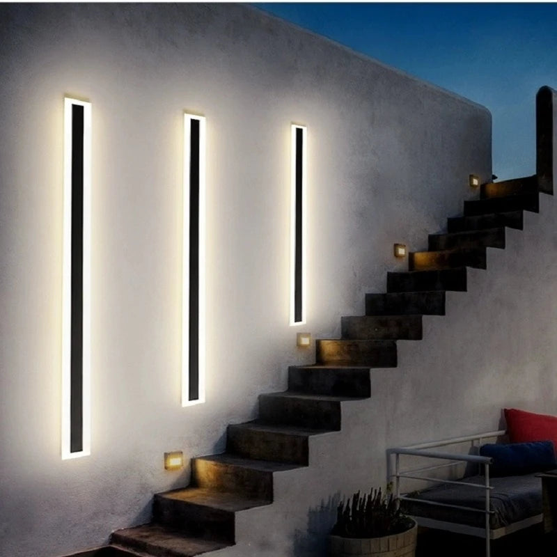 Modern Waterproof Remote LED Wall Lamp - Stylish Outdoor Lighting Solution