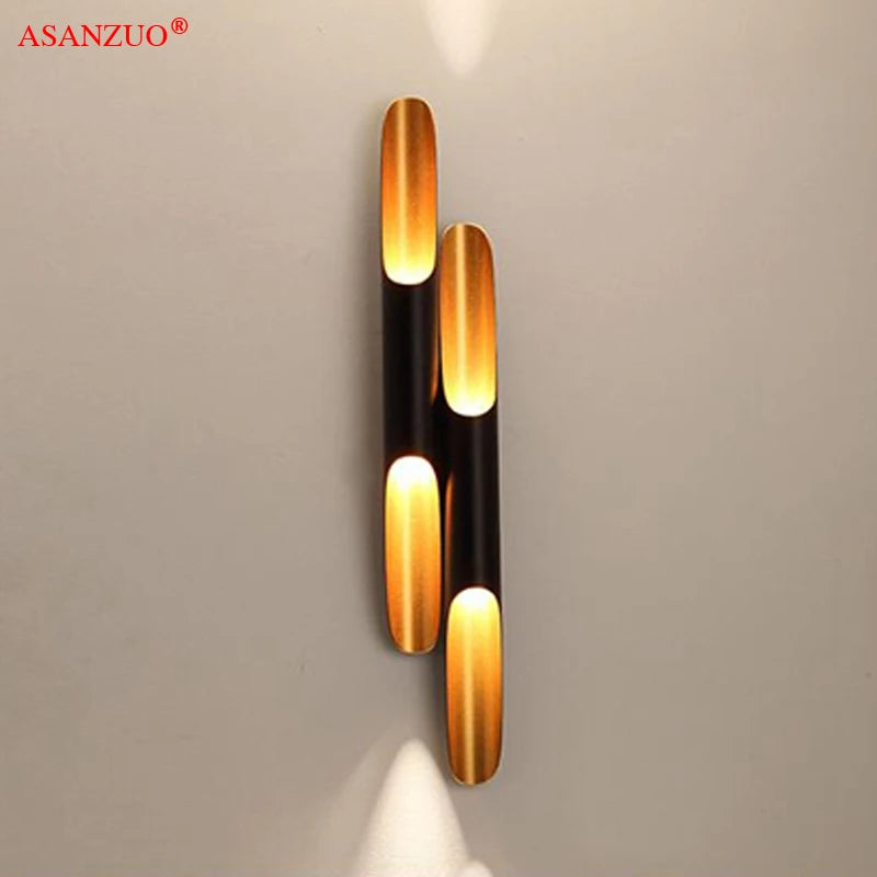 Industrial Retro Aluminum Tube Wall Lamps - Modern Style for Dining, Living, Bedroom, and More