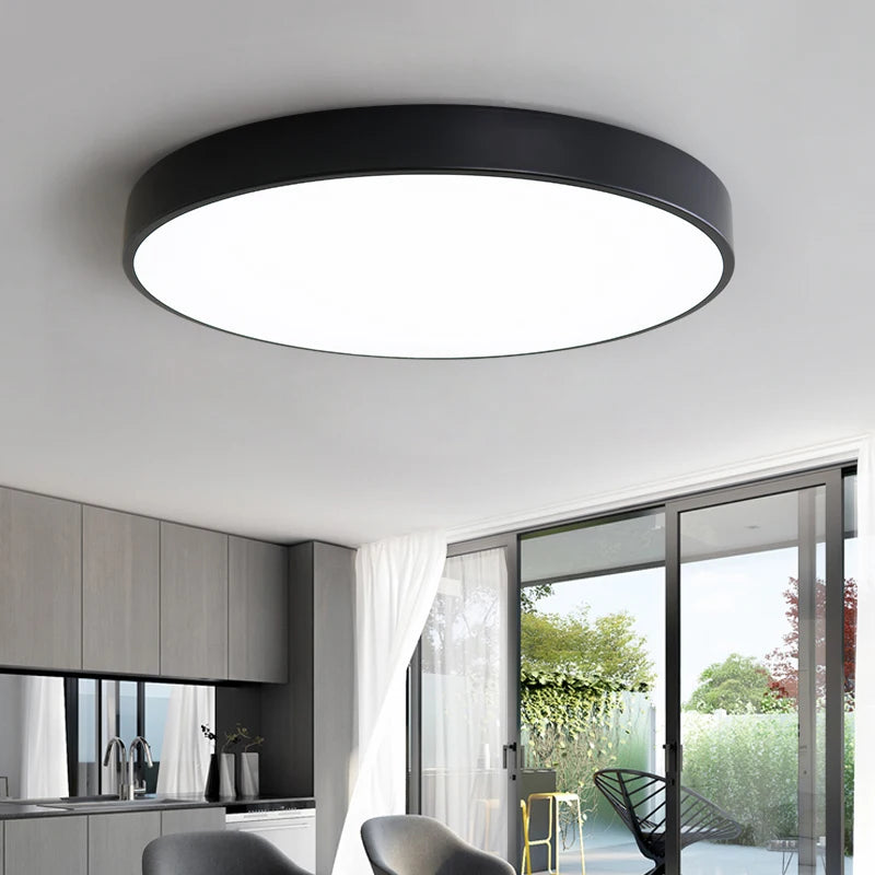 LED Ceiling Lamp with Remote Control – Modern Lighting for Living Room, Bedroom, Balcony, and Dining Room