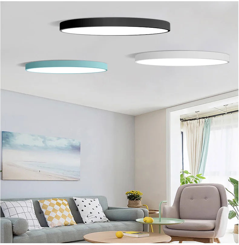 Remote Control Surface Mounted LED Ceiling Lamp – 18W, 24W, 36W Modern Panel Lights