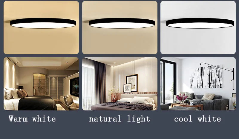 Remote Control Surface Mounted LED Ceiling Lamp – 18W, 24W, 36W Modern Panel Lights