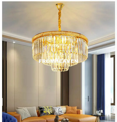 Modern Golden Crystal Chandelier - European Style Pendant Lamp