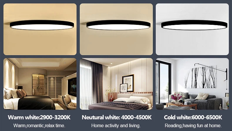 Remote Control Surface Mounted LED Ceiling Lamp – 18W, 24W, 36W Modern Panel Lights