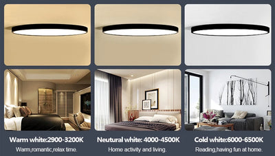 Remote Control Surface Mounted LED Ceiling Lamp – 18W, 24W, 36W Modern Panel Lights