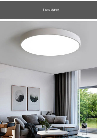 LED Ceiling Lamp with Remote Control – Modern Lighting for Living Room, Bedroom, Balcony, and Dining Room