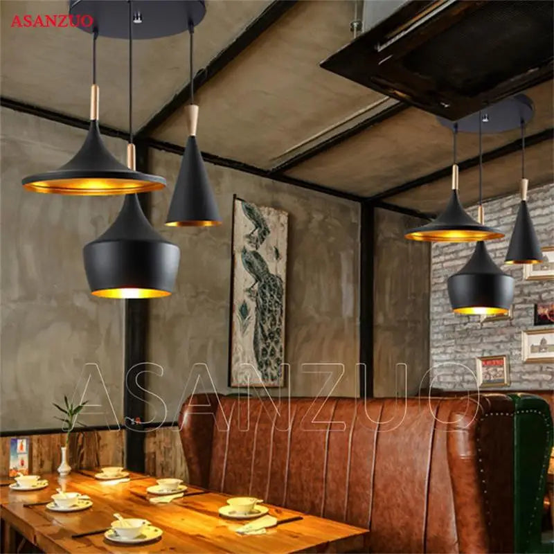 Nordic Wooden ABC Pendant Lights: Modern Dining Room Lighting with Musical Instrument Design