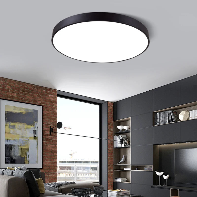 LED Ceiling Lamp with Remote Control – Modern Lighting for Living Room, Bedroom, Balcony, and Dining Room