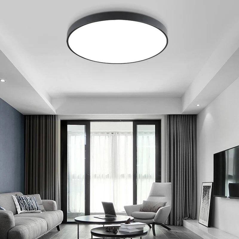 LED Ceiling Lamp with Remote Control – Modern Lighting for Living Room, Bedroom, Balcony, and Dining Room