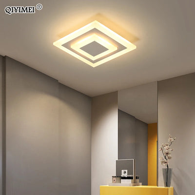 Modern LED Ceiling Light - Round/Square Corridor Lamp for Bathroom, Living Room, Home Decorative Fixtures