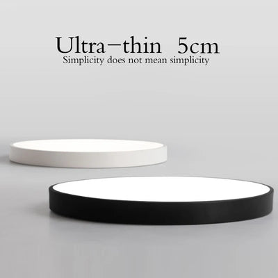 New Modern LED Ceiling Light - Ultra-Thin Remote-Controlled Fixture for Living Room and Bedroom