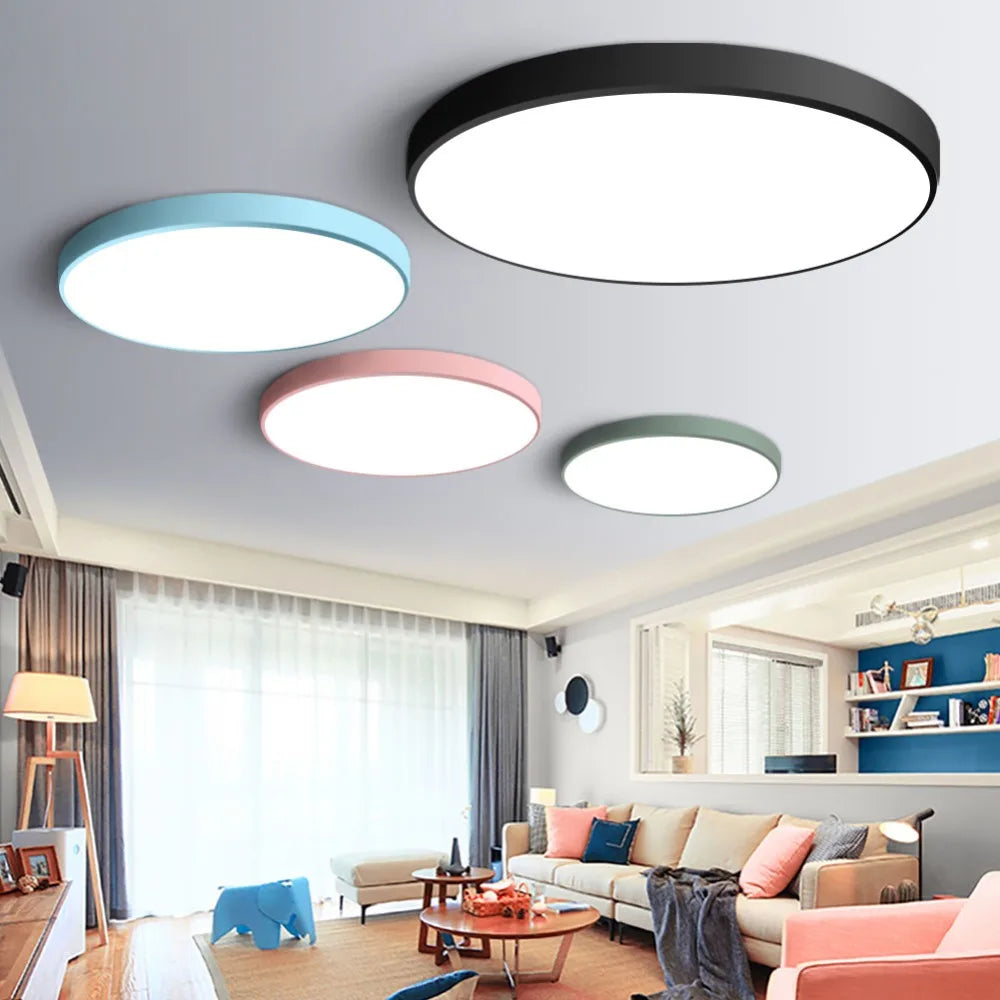 Remote Control Surface Mounted LED Ceiling Lamp – 18W, 24W, 36W Modern Panel Lights