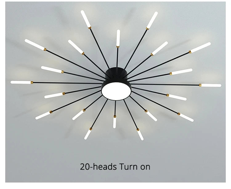 QIYIMEI Modern LED Ceiling Light for Bedroom, Hall, and Living Room