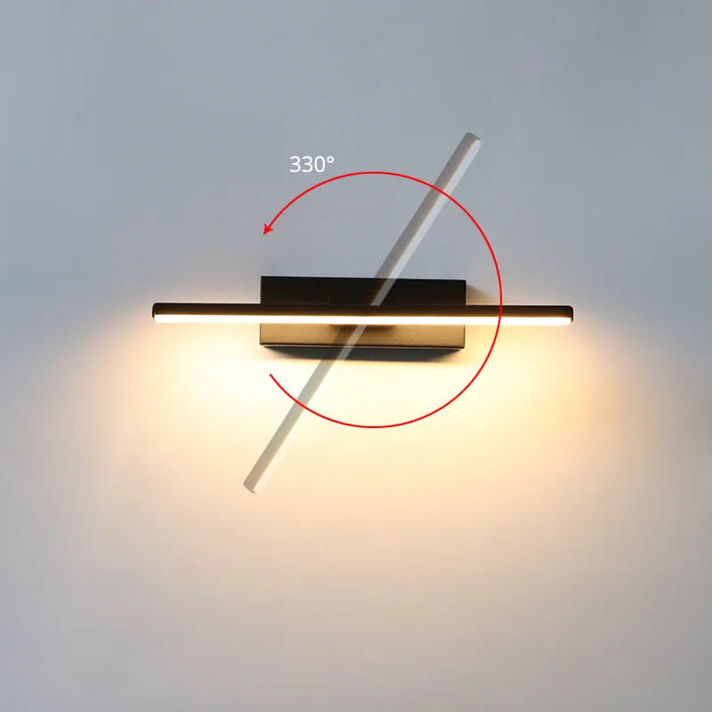 Modern Rotatable Bedroom Bedside Wall Light - Adjustable LED Wall Lamp Fixture