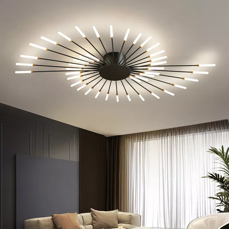 Modern LED Firework Ceiling Chandelier for Bedroom, Living Room, and Dining Hall