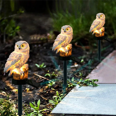 Solar Owl Garden Lights: Whimsical Outdoor Decor for Your Garden