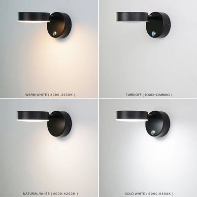 Modern Minimalist LED Wall Lamp with Touch Dimming - Stylish Sconce Fixture for Home Lighting