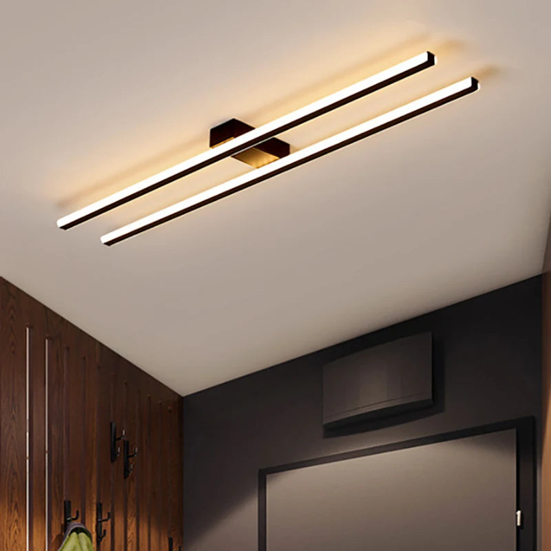 Nordic Long LED Ceiling Light – Modern Fixture for Aisles and Corridors