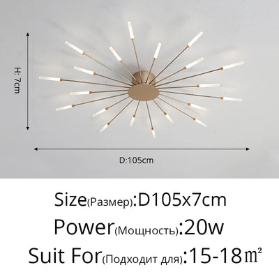 QIYIMEI Modern LED Ceiling Light for Bedroom, Hall, and Living Room