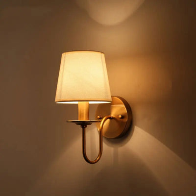 Modern European Style Fabric Wall Lamp: Perfect for Bedroom, Living Room, Study, and Office Lighting