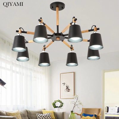 Versatile Lighting: Modern Nordic Wooden Chandelier Lights for Any Decor Style