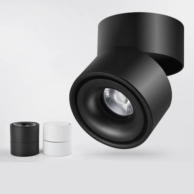 Dimmable 360° Rotatable COB LED Ceiling Light – Surface Mounted Adjustable Spot Downlight