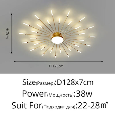 QIYIMEI Modern LED Ceiling Light for Bedroom, Hall, and Living Room