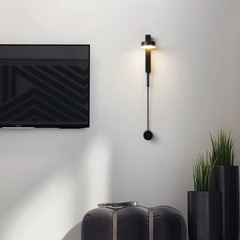 Modern Nordic Wall Lamp: Minimalist Bedroom Bedside Sconce for Living Room, Aisle Lighting