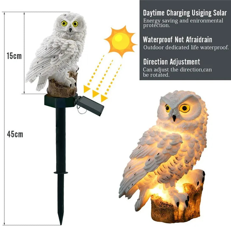 Solar Owl Garden Lights: Whimsical Outdoor Decor for Your Garden