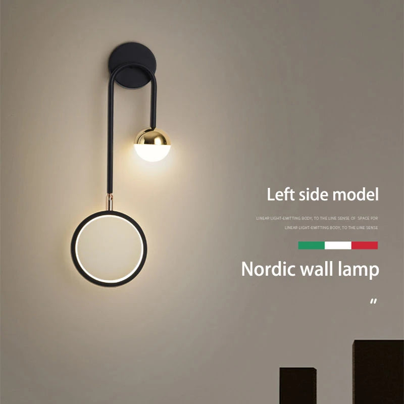 LED Wall Lamp - Modern Interior Wall Light Fixture for Living Room and Bedroom Decoration