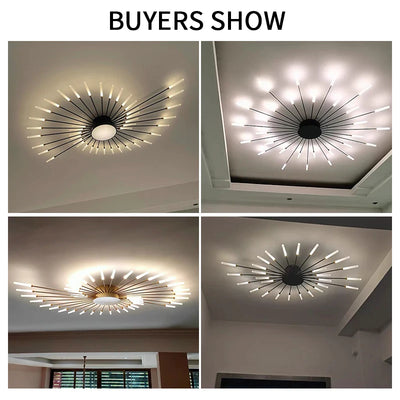 QIYIMEI Modern LED Ceiling Light for Bedroom, Hall, and Living Room