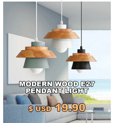 Nordic Simplicity LED E27 Pendant Light – Modern Macaron Hanging Lamp for Home Decor