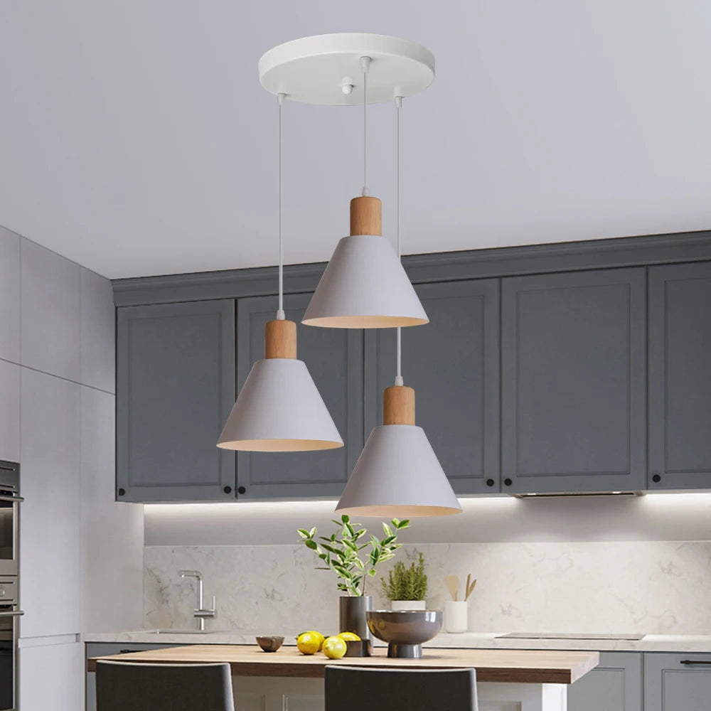 Modern Nordic Pendant Lights Vintage LED Hanging Lamp