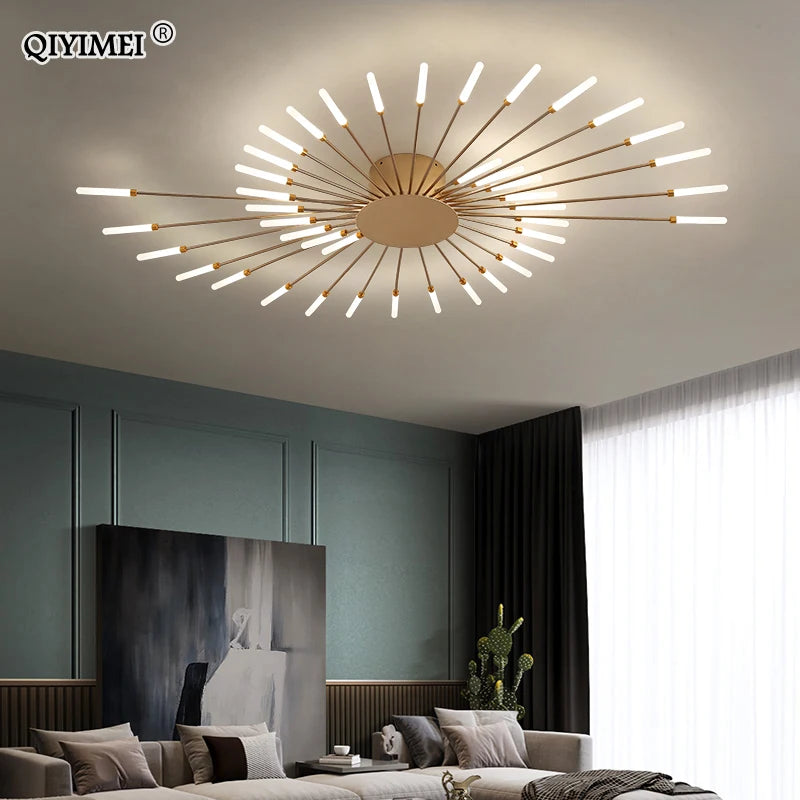 QIYIMEI Modern LED Ceiling Light for Bedroom, Hall, and Living Room