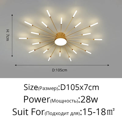 QIYIMEI Modern LED Ceiling Light for Bedroom, Hall, and Living Room