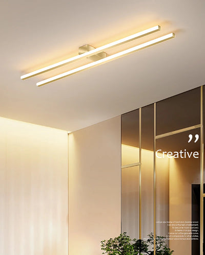 Nordic Long LED Ceiling Light – Modern Fixture for Aisles and Corridors