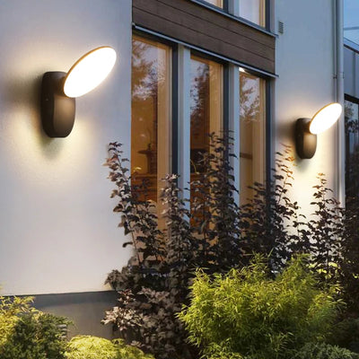 Outdoor Waterproof LED Wall Light - Modern Brushed Stainless Fixture for Balcony, Garden, and Outdoor Lighting