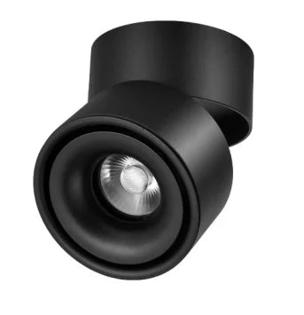 Dimmable 360° Rotatable COB LED Ceiling Light – Surface Mounted Adjustable Spot Downlight