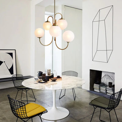 Designer Milk White Glass Pendant Lights - Modern Elegance for Various Spaces