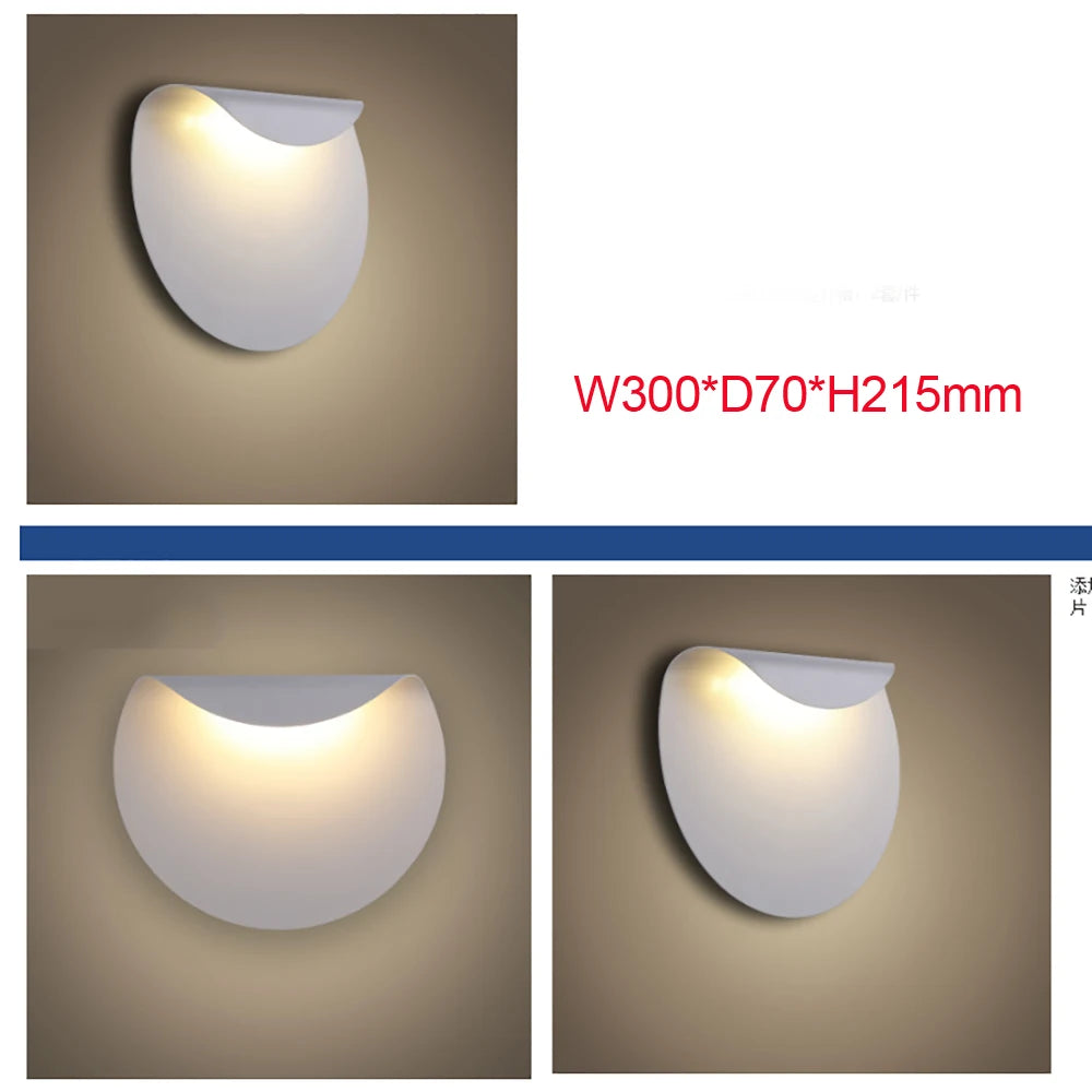 SANDIY Wall Lamp – White Creative Light Modern Simple Fashion Personality Minimalist Bedroom Bedside Corridor Living Room Sconce