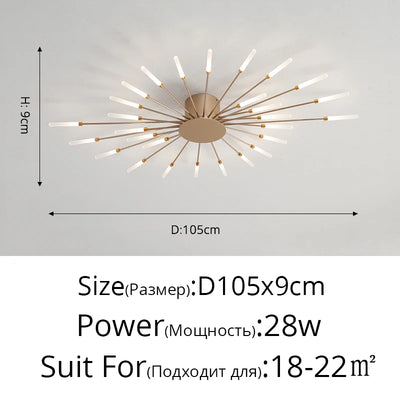 QIYIMEI Modern LED Ceiling Light for Bedroom, Hall, and Living Room