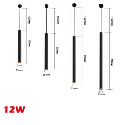 Adjustable Nordic Long Tube Dimmable Pendant Lights - Modern Kitchen and Dining Room Lighting Fixture