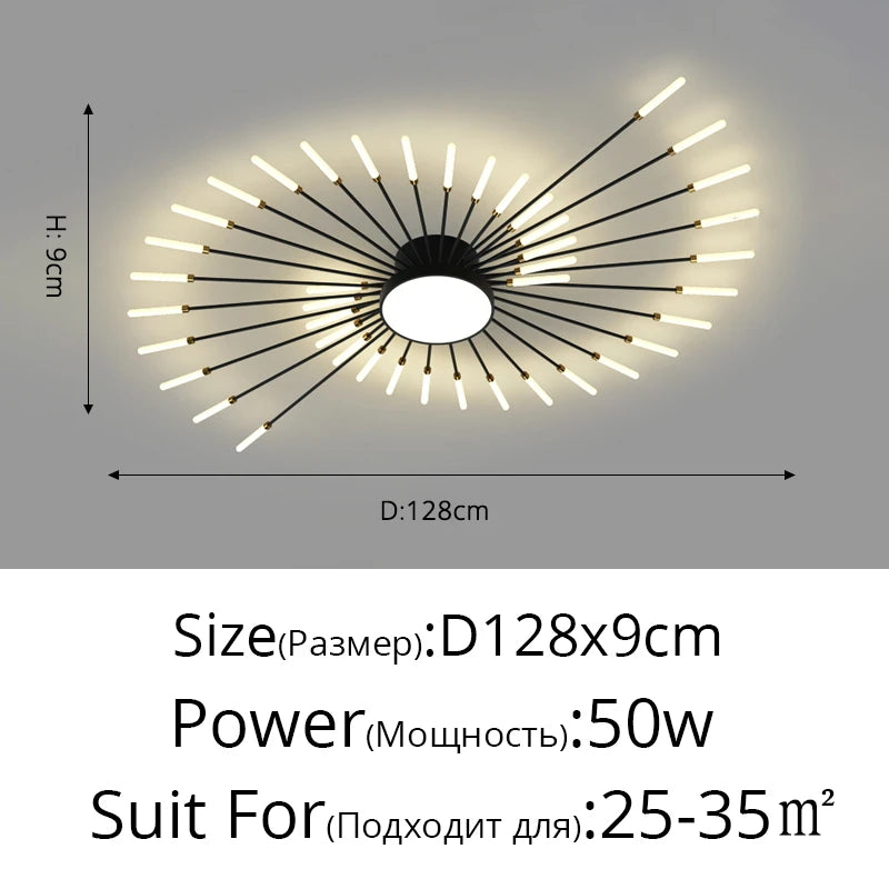 QIYIMEI Modern LED Ceiling Light for Bedroom, Hall, and Living Room