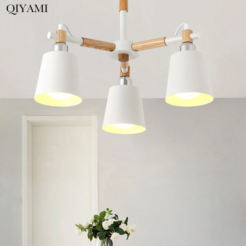 Versatile Lighting: Modern Nordic Wooden Chandelier Lights for Any Decor Style