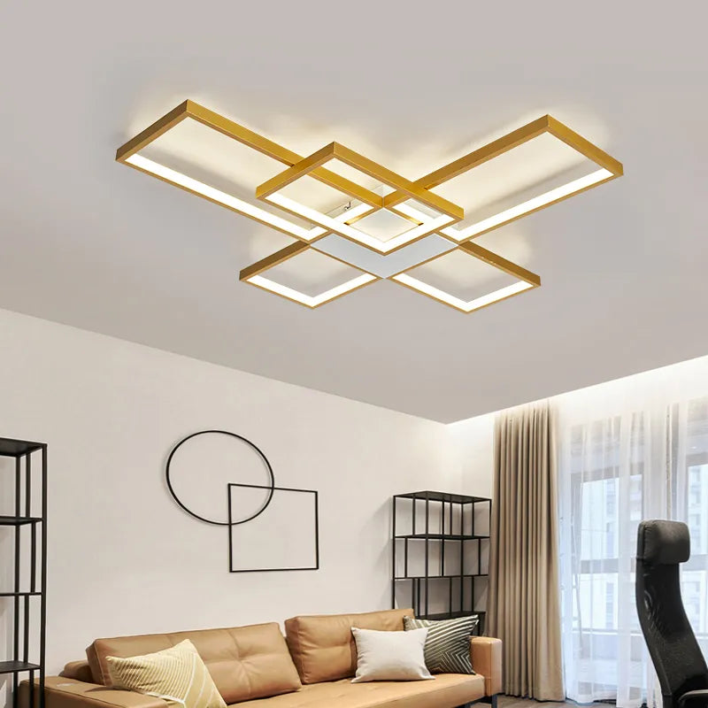 Modern LED Chandeliers Lamp - Gold/Black Color Ceiling Chandeliers